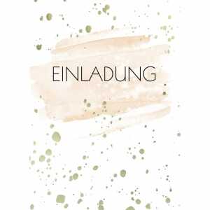 Einladungskarten Punkte 5er mit Umschlag 4016723415157