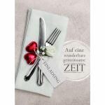 Einladungskarten Besteck 5er mit Umschlag