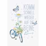 Klappkarte Gute Besserung Fahrrad