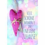 Klappkarte neues Heim Schlüssel