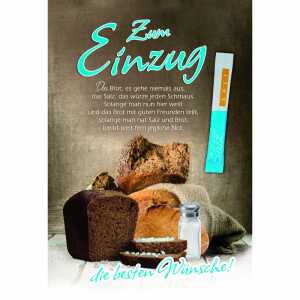 Klappkarte Einzug Brot und Salz