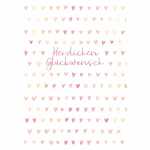 Glückwunschkarte Herzen MIDI-GK