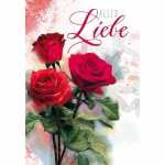 Glückwunschkarte Rosen Alles Liebe