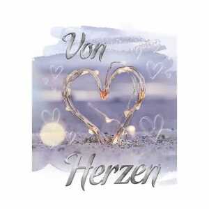 Glückwunschkarte Lichter Herz 4016723454439