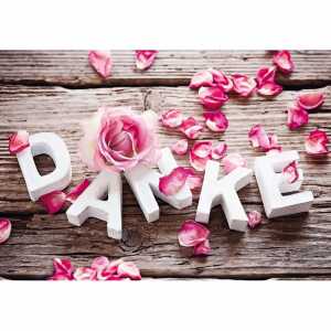 Dankeskarte Rosenblätter 4016723455023