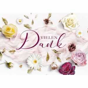 Dankeskarte Blüten 4016723455061