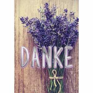 Grußkarte Good Feelings Midi Lavendel, Karten mit Prägung und Lack