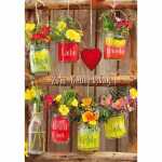 Geburtstagskarte Blumen im Glas