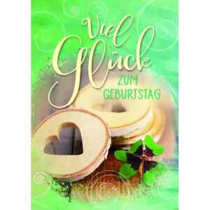 Geburtstagskarte Holz Herz 4016723457126