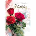 Geburtstagskarte Rosen rot 4016723457201