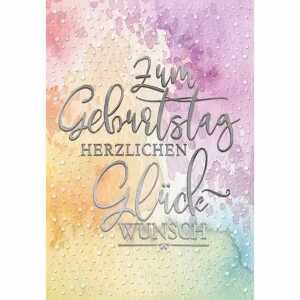 Geburtstagskarte Farbverlauf 4016723457522