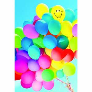 Klapppkarte bunte Ballons 4016723490772