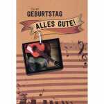 Geburtstagskarte Schildchen Gitarre