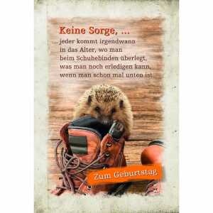 Geburtstagskarte Igel mit Innendruck
