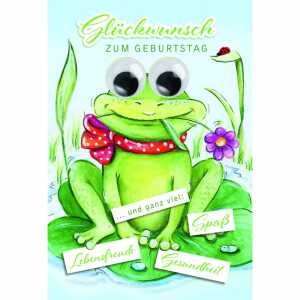 Geburtstagskarte Frosch 4016723510166