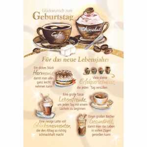 Geburtstagskarte Kaffee 4016723513730