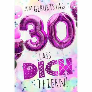 Zahlenkarte 30. Geburtstag Kurt Eulzer 4016723542013