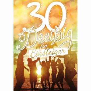 Zahlenkarte A4 30. Geburtstag, Innendruck