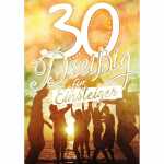 Zahlenkarte A4 30. Geburtstag, Innendruck