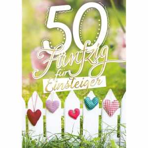 Zahlenkarte A4 50. Geburtstag, Innendruck