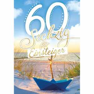 Zahlenkarte A4 60. Geburtstag, Innendruck