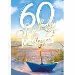 Zahlenkarte A4 60. Geburtstag, Innendruck
