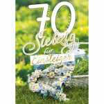 Zahlenkarte A4 70. Geburtstag, Innendruck