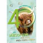 Zahlenkarte 40. Geburtstag Kurt Eulzer 4016723543720