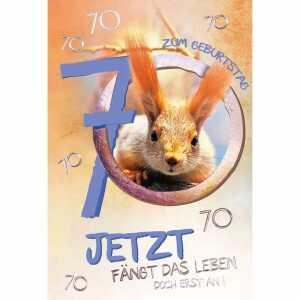 Zahlenkarte 70. Geburtstag Kurt Eulzer 4016723543768