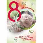Zahlenkarte 80. Geburtstag Kurt Eulzer 4016723543782