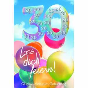 Zahlenkarte 30. Geburtstag Kurt Eulzer 4016723543911