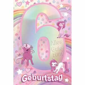 Zahlenkarte Kinder 6. Geburtstag 4016723571167
