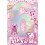 Zahlenkarte Kinder 6. Geburtstag 4016723571167