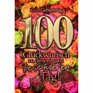 Zahlenkarte 100. Geburtstag 4016723580992