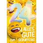 Zahlenkarte 24. Geburtstag 4016723581241