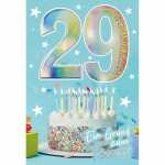 Zahlenkarte 29. Geburtstag 4016723581296