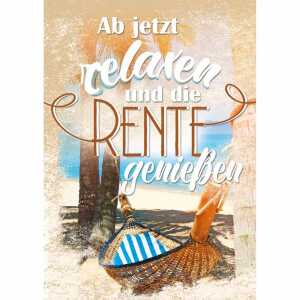 Klappkarte Rente A4 4016723609075