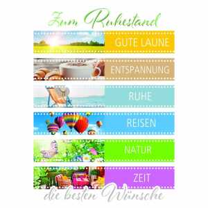 Klappkarte Ruhestand A4 4016723609655