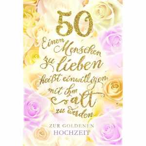 Glückwunschkarte Goldhochzeit 4016723721333