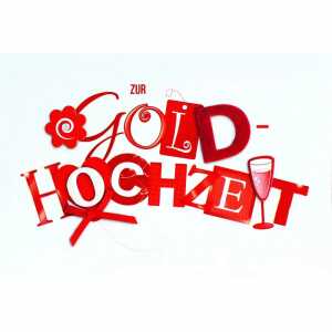 Glückwunschkarte Goldhochzeit 4016723721487