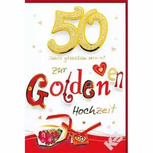 Glückwunschkarte Goldhochzeit 4016723726420