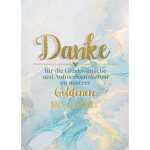 Danksagungskarten Goldhochzeit 5er