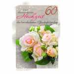 Glückwunschkarte Diamanthochzeit Rosen 4016723732315