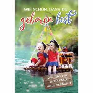 Geburtstagskarte mit Musik Piraten, Innendruck