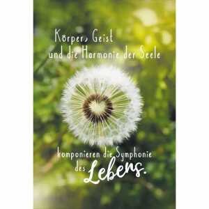 Geburtstagskarte mit Musik Pusteblume, Innendruck