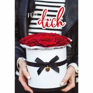 Geburtstagskarte mit Musik Rosen, Innendruck