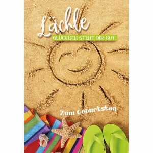 Geburtstagskarte mit Musik Sonne, Innendruck