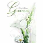 Trauerkarte Blumen 4016723810181