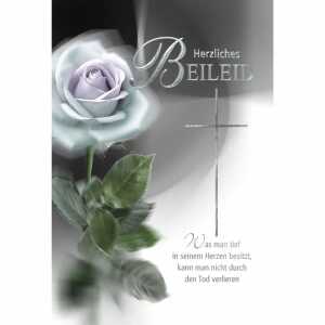 Trauerkarte Rose 4016723810242
