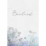 Trauerkarte Blumen silber 4016723810693